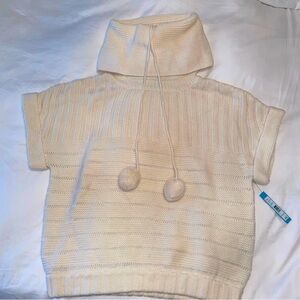 Alice + Olivia Knit🧶Merino Wool Turtle neck vest sweater shoulder length mid